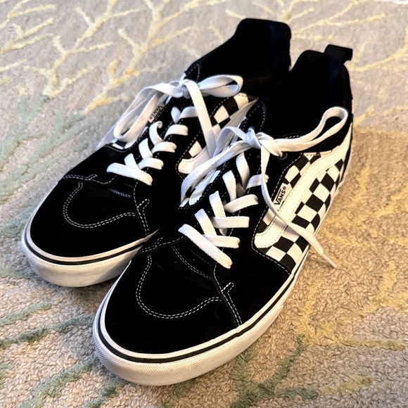 Black and white checkered old school Suede vans 13 - Picture 1 of 8